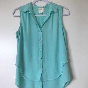 Maeve Blue Button-Up Sz 4